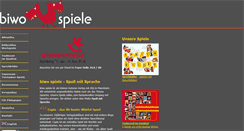 Desktop Screenshot of biwo-spiele.de